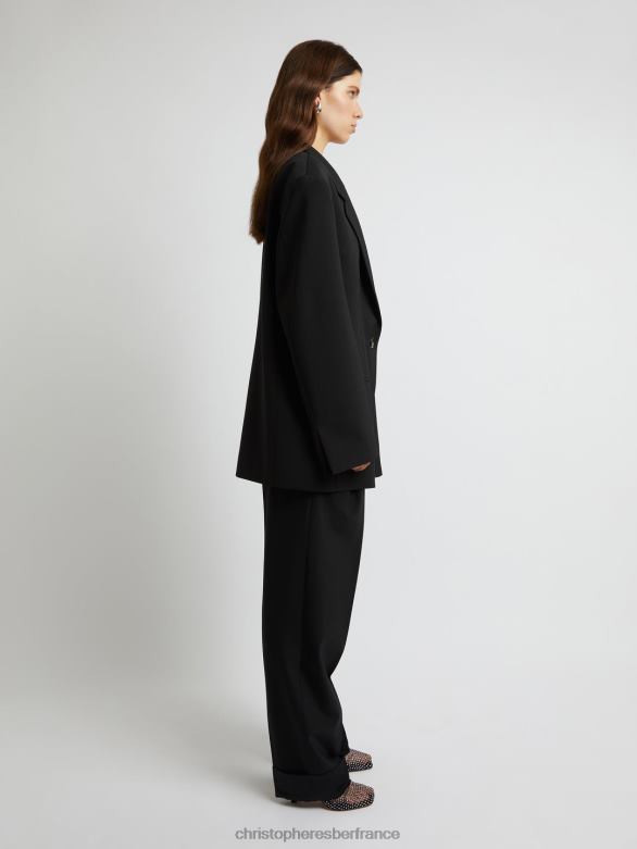 le blazer bermuda 4680H167 noir vêtements Christopher Esber