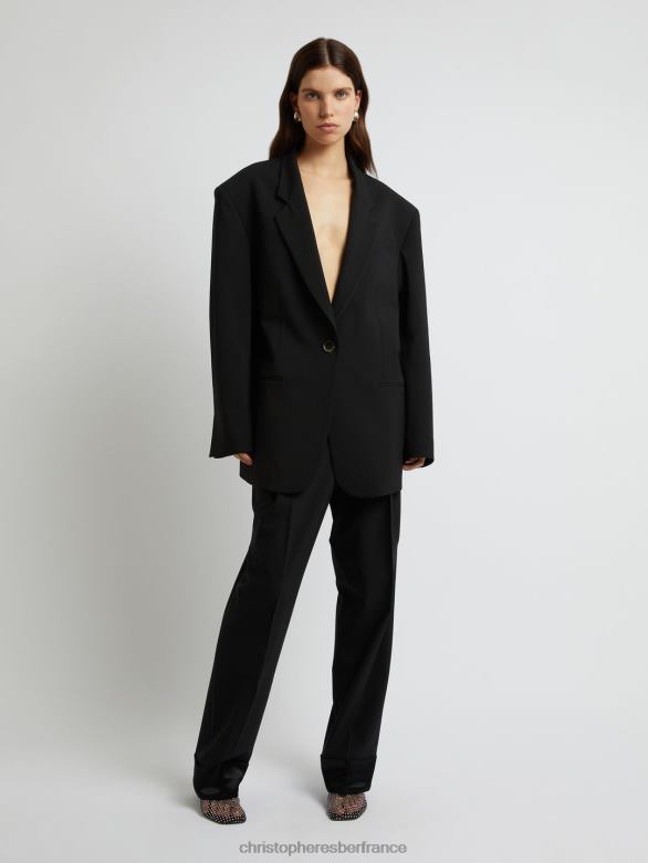 le blazer bermuda 4680H167 noir vêtements Christopher Esber