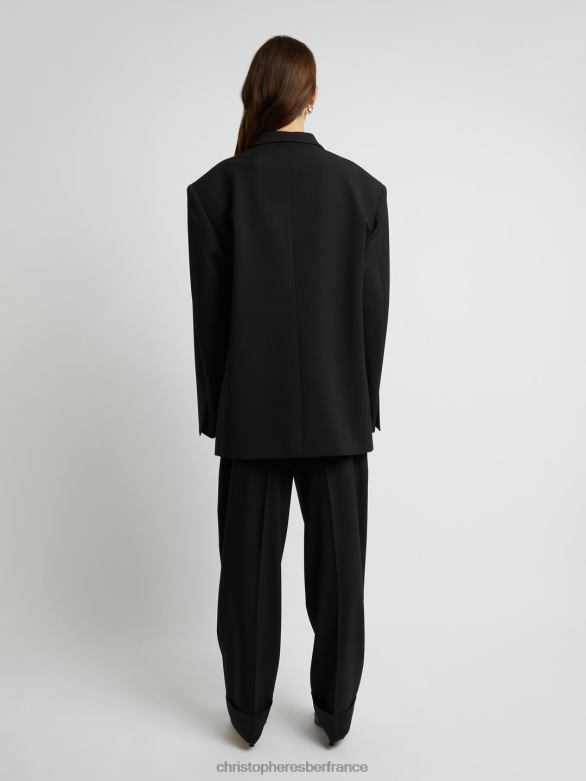 le blazer bermuda 4680H167 noir vêtements Christopher Esber