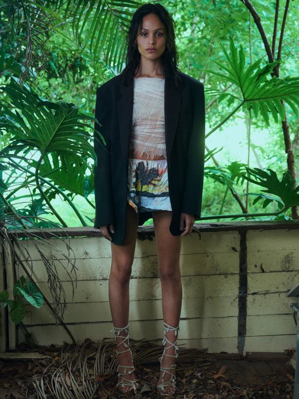 le blazer bermuda 4680H167 noir vêtements Christopher Esber